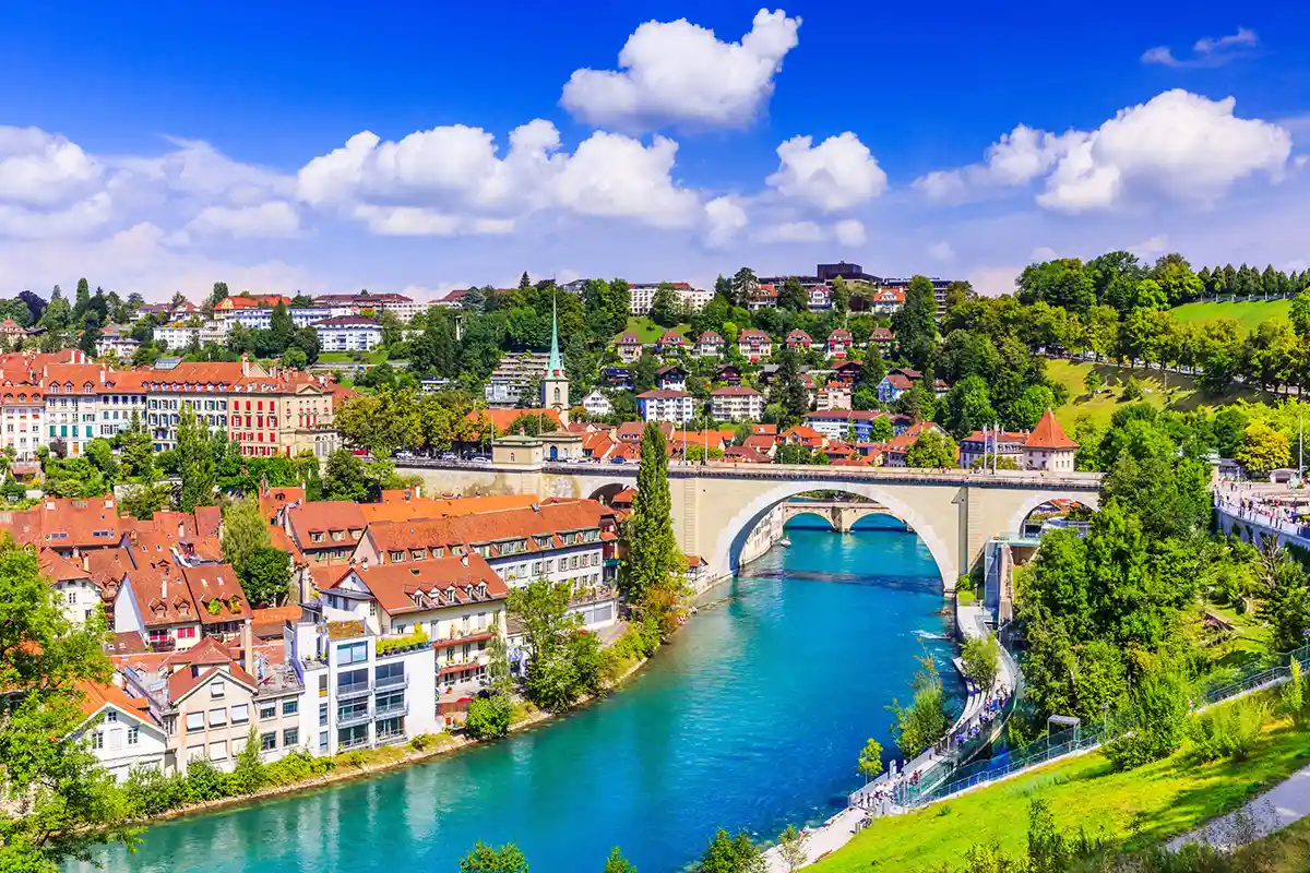 Bern view of the Old City center